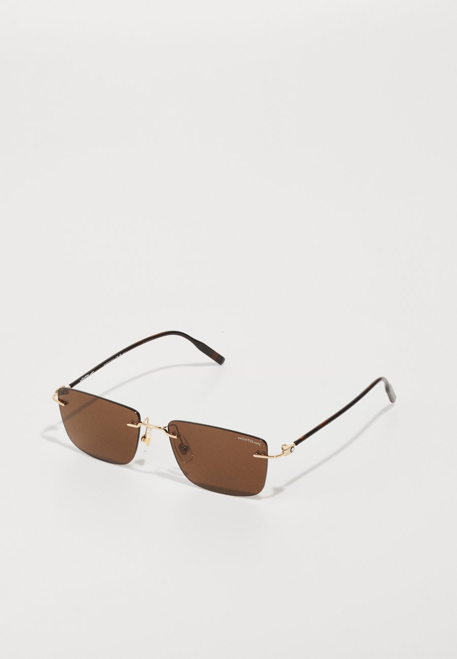 

Солнцезащитные очки Mont Blanc Sunglasses, Gold-Coloured/Brown/Gold-Coloured