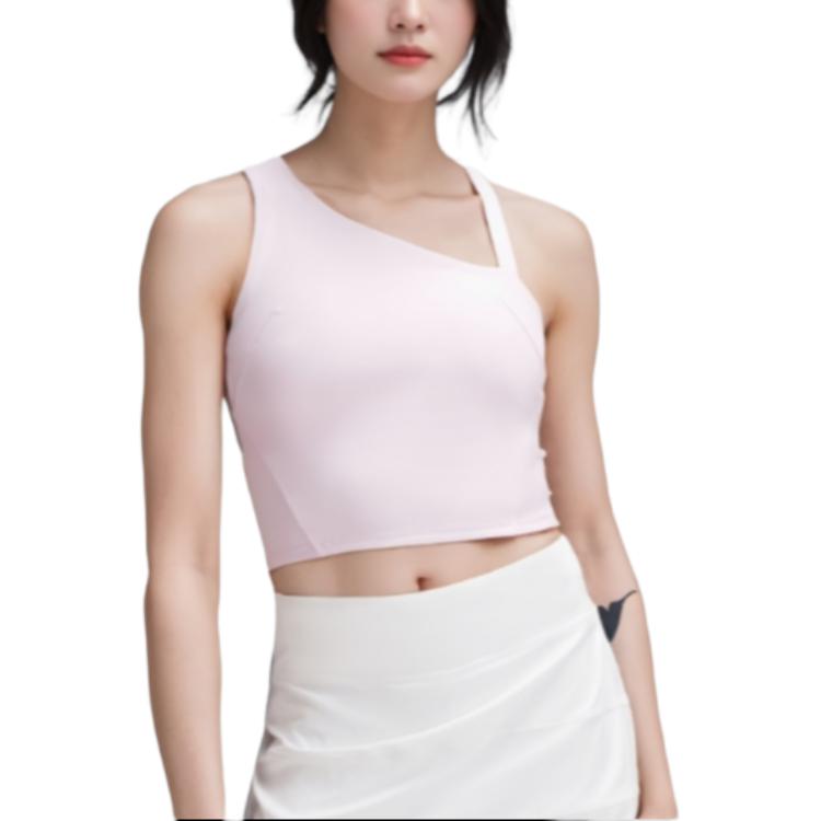 

Современные укороченные топы женские в стиле колледж Lululemon, Strawberry Milkshake/Stmi