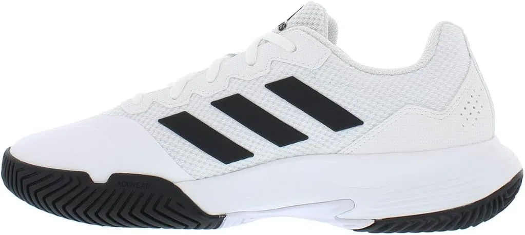Кроссовки для тенниса adidas Gamecourt 2, белый/черный — фото 4
