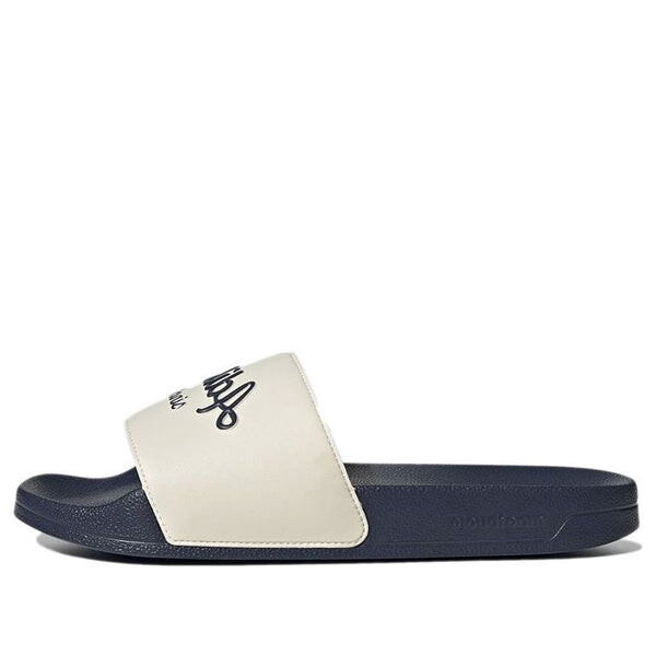 

Тапочки adilette shower slide 'white shadow navy' Adidas, белый
