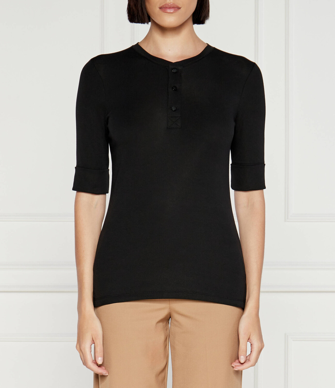 

Футболка LAUREN RALPH LAUREN Slim Fit, черный