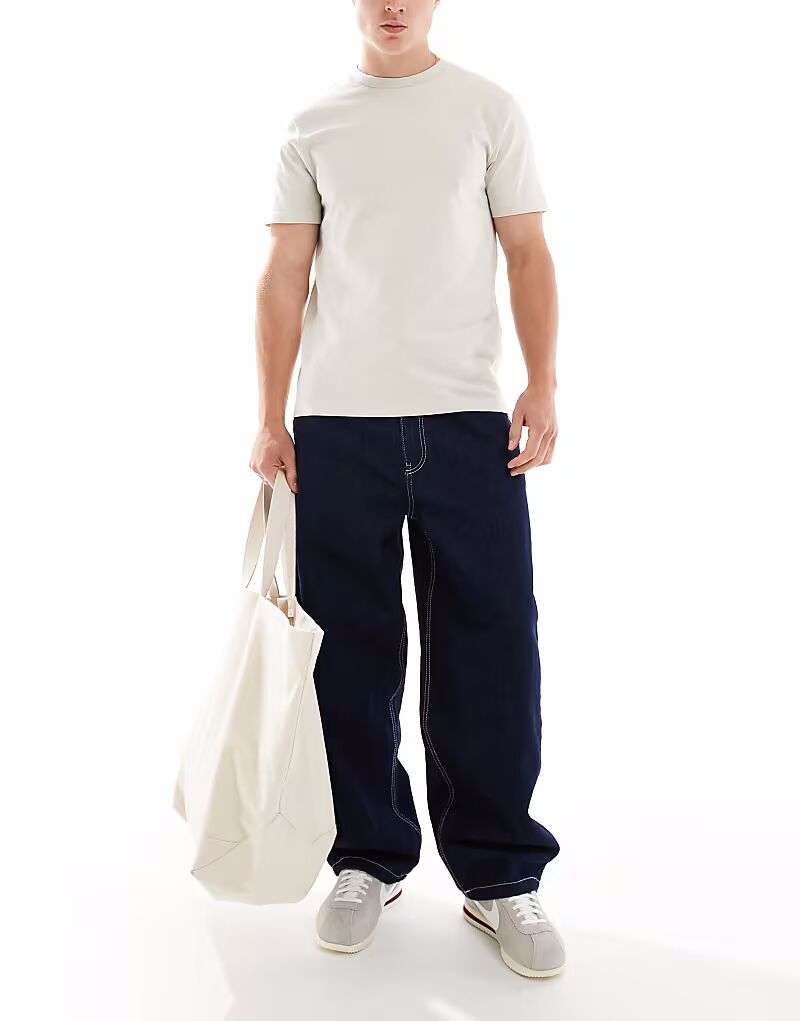 

Джинсы Bershka Skate Fit цвета индиго