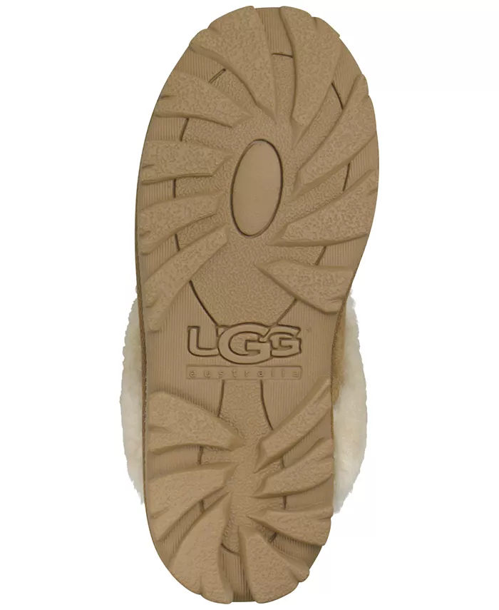 Женские ковровые тапочки Coquette Slip On Slide Ugg, коричневый — фото 4