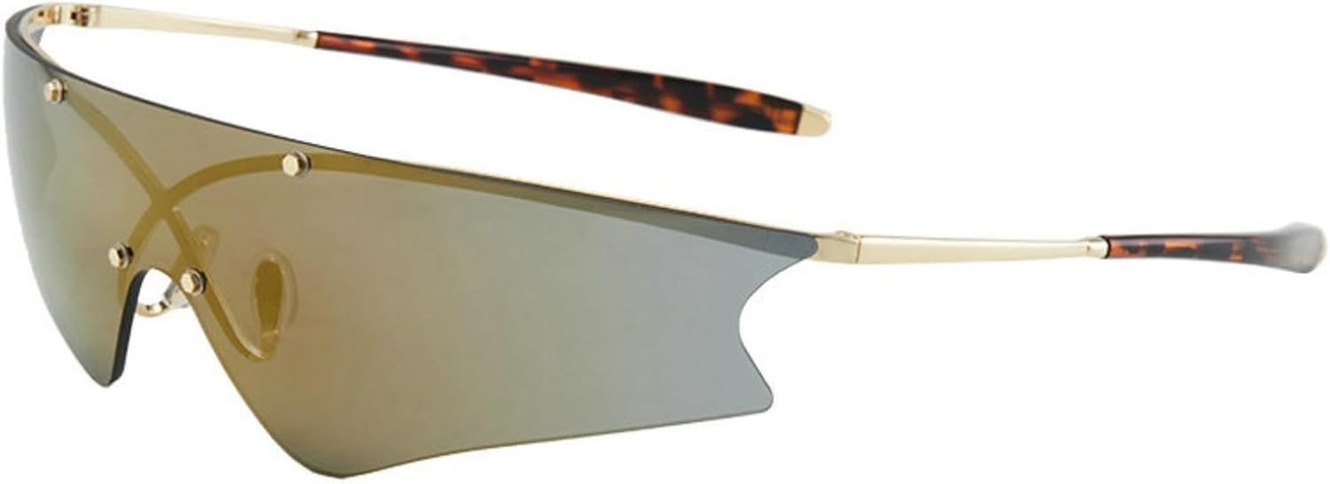 

Willochra Винтажные роскошные модные солнцезащитные очки большого квадратного размера для женщин и мужчин, стильные, с плоской верхней частью, черные, для активного отдыха, в стиле панк, с защитой от УФ-излучения UV400, C2