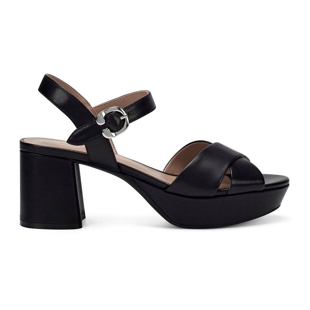 Женские кожаные сандалии на платформе Aerosoles Cosmos, цвет Black Leather — фото 2
