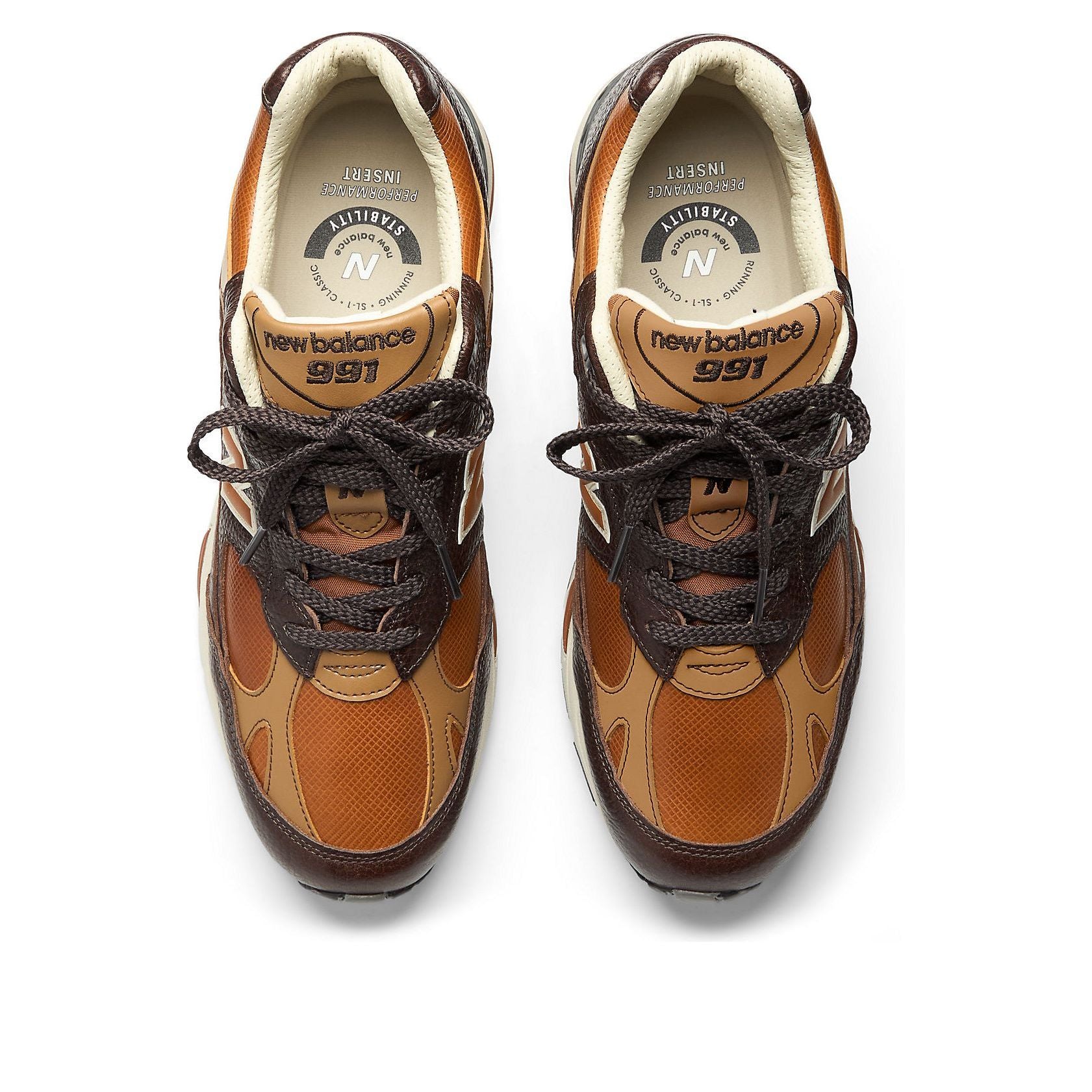 Кроссовки New Balance 991 'Chocolate Plum Caramel Cafe' — фото 3