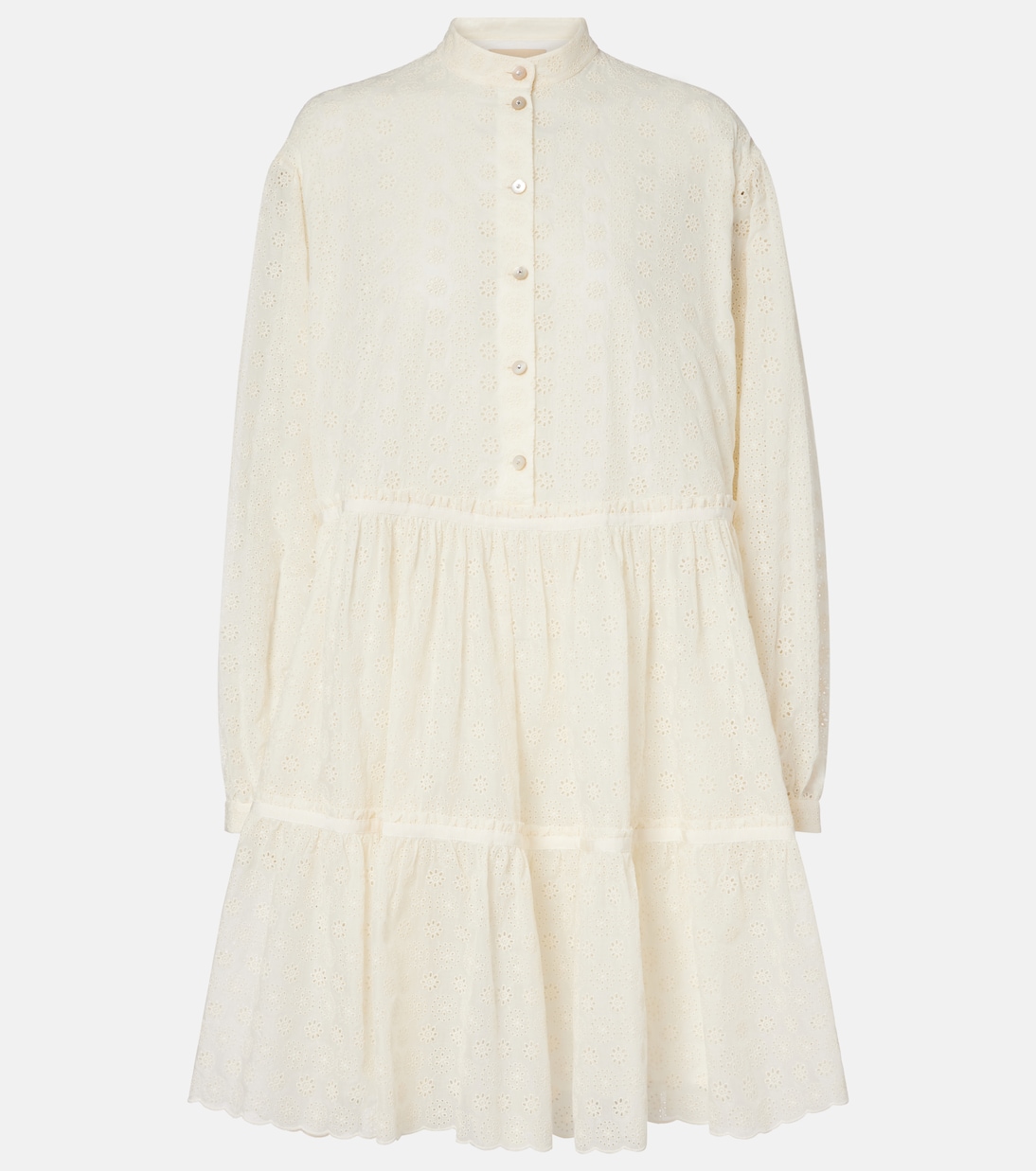 

Платье-рубашка из хлопка Broderie anglaise Valentino, Avorio