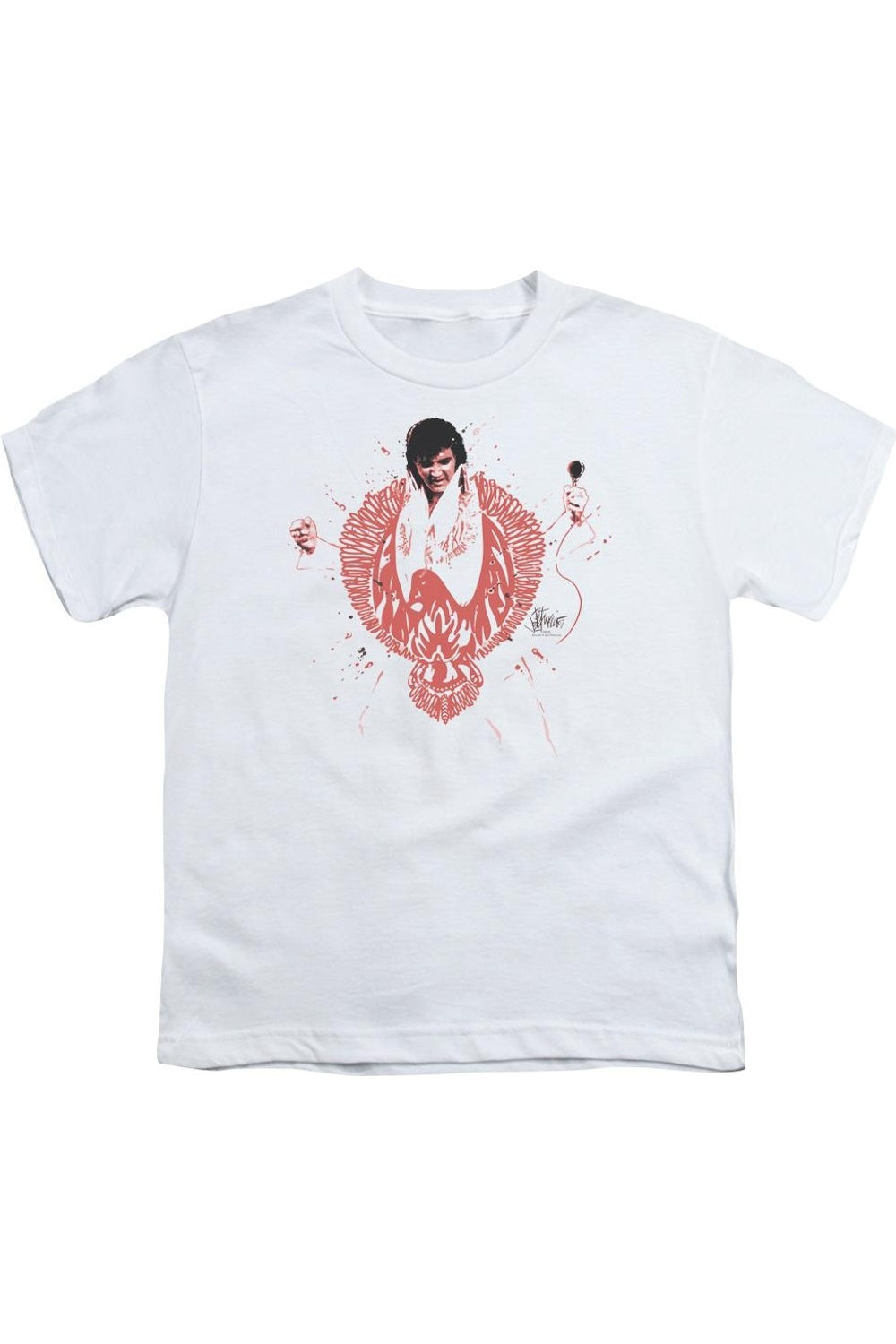 

Футболка с коротким рукавом для детей Elvis Presley Red Pheonix Gildan