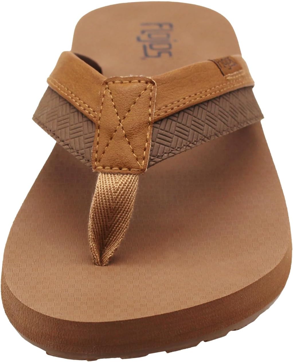 

Мужские сандалии Flojos Ryan Kush, верх из искусственной кожи с тиснением двух цветов, Tan