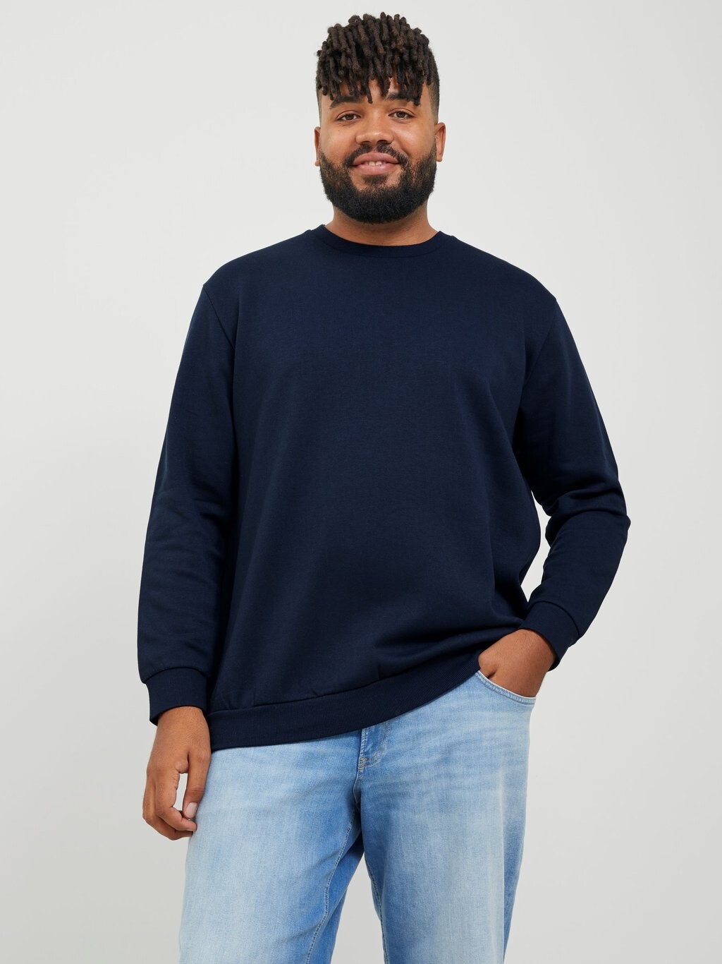 

Толстовка JJEBRADLEY CREW Jack & Jones, темно-синий пиджак