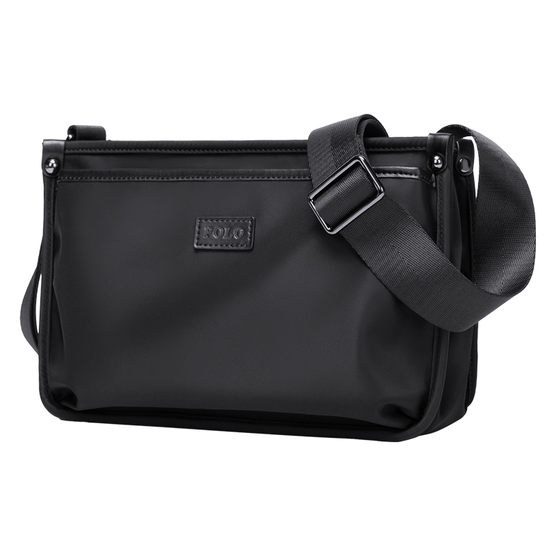

POLO Тканевая наплечная сумка мужская черная, Black (Style 3)