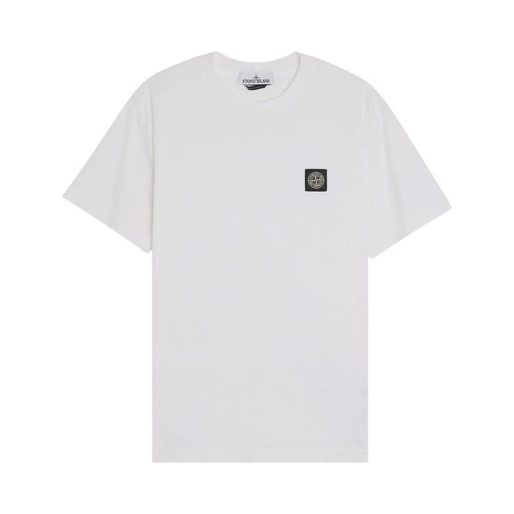 

Футболка Stone Island Compass Patch Logo V-Neck T-Shirt 'White', белый