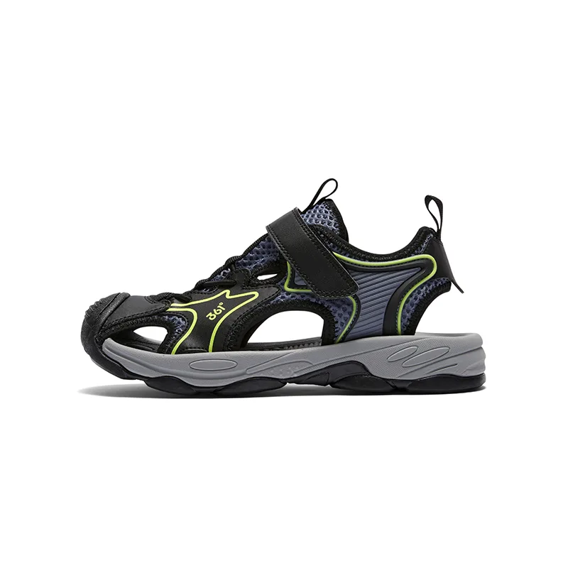Детские сандалии Kids 361°KIDS, Carbon Black/Modern Gray/Fluorescent Bright Green