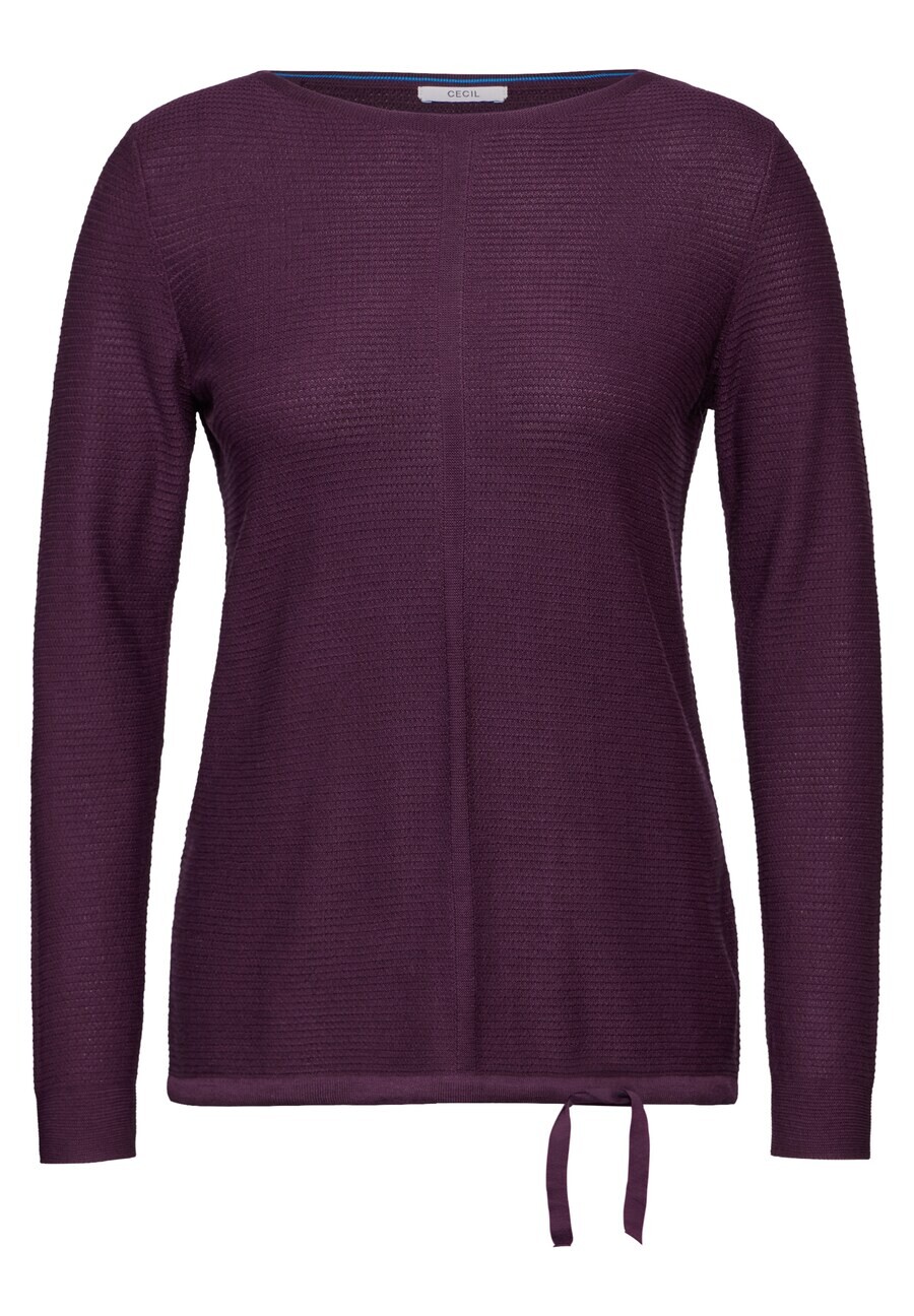 

Тонкий вязаный свитер CECIL Sweater, темно-фиолетовый