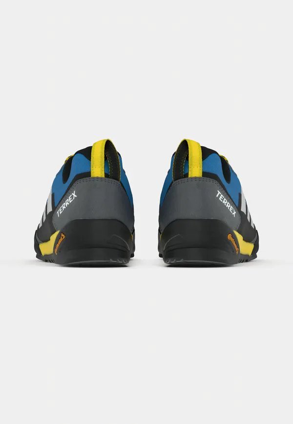 Обувь для одиночного подхода skychaser, походные ботинки Adidas Terrex, Ray Blue/Green One/Core Black — фото 4
