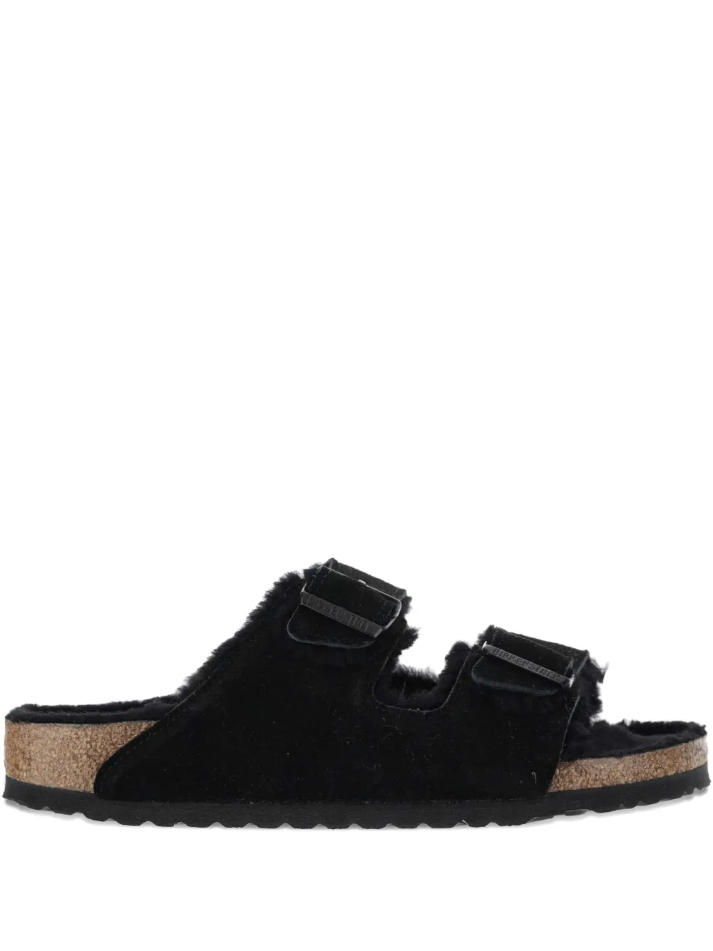 

Замшевые сандалии без каблука BIRKENSTOCK, черный