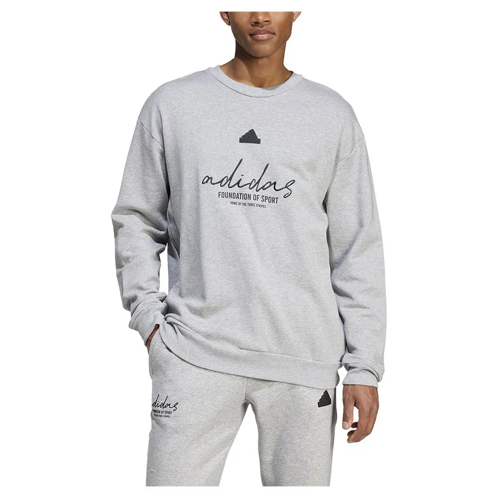 

Толстовка adidas Brand Love French Terry, серый
