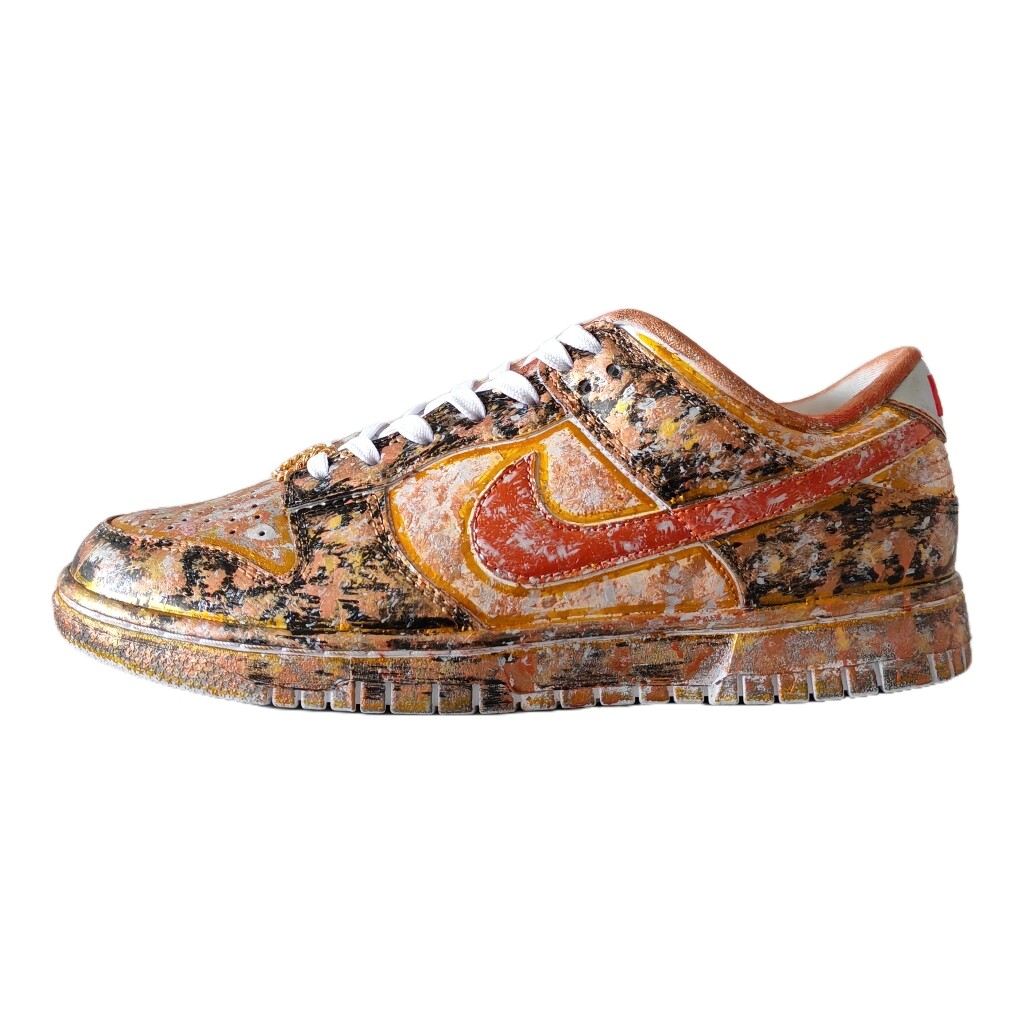 

Кроссовки Nike Dunk SB Skateboarding Shoes Women's Low-top Copper/Silver/Black, цвет Multicolor