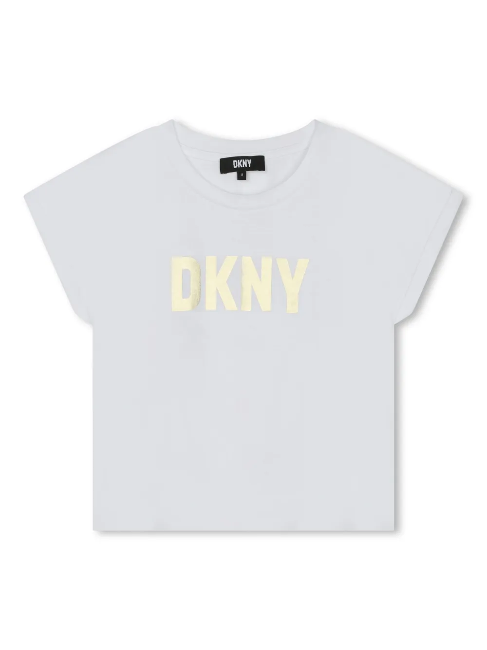 

Футболка из органического хлопка с логотипом Dkny Kids, белый