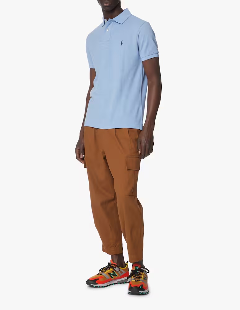 Поло с короткими рукавами, тонкая базовая модель Polo Ralph Lauren, цвет Jamaica Heather — фото 2