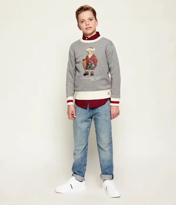 Толстовка regular fit Polo Ralph Lauren, серый — фото 2