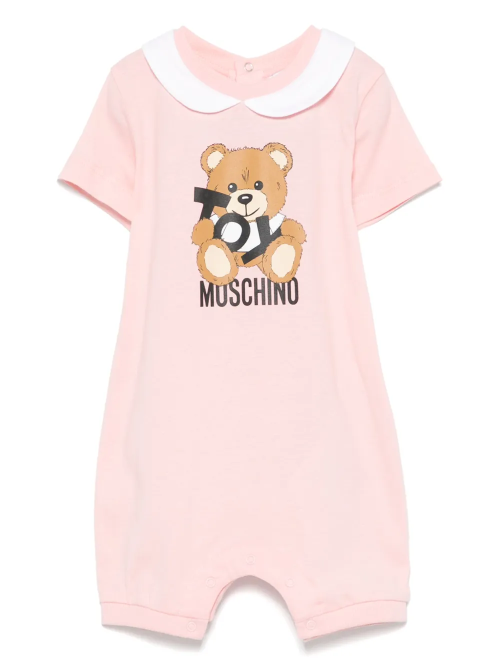 

Ромпер с принтом Moschino Kids, розовый