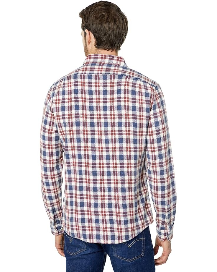 

Рубашка The Normal Brand Mountain Overshirt, цвет White Plaid