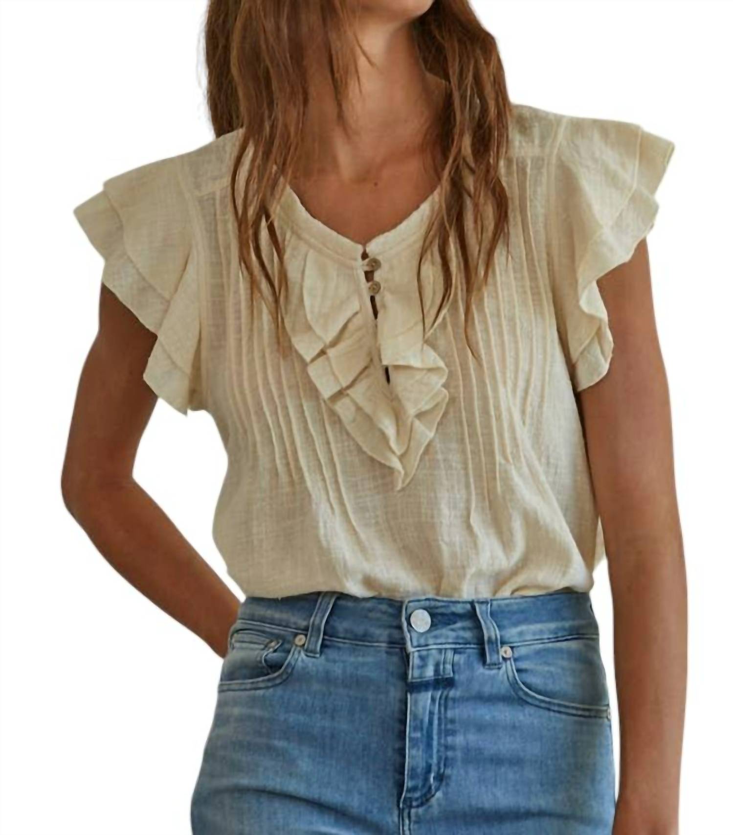 

Топ Maude в кремовом цвете By Together