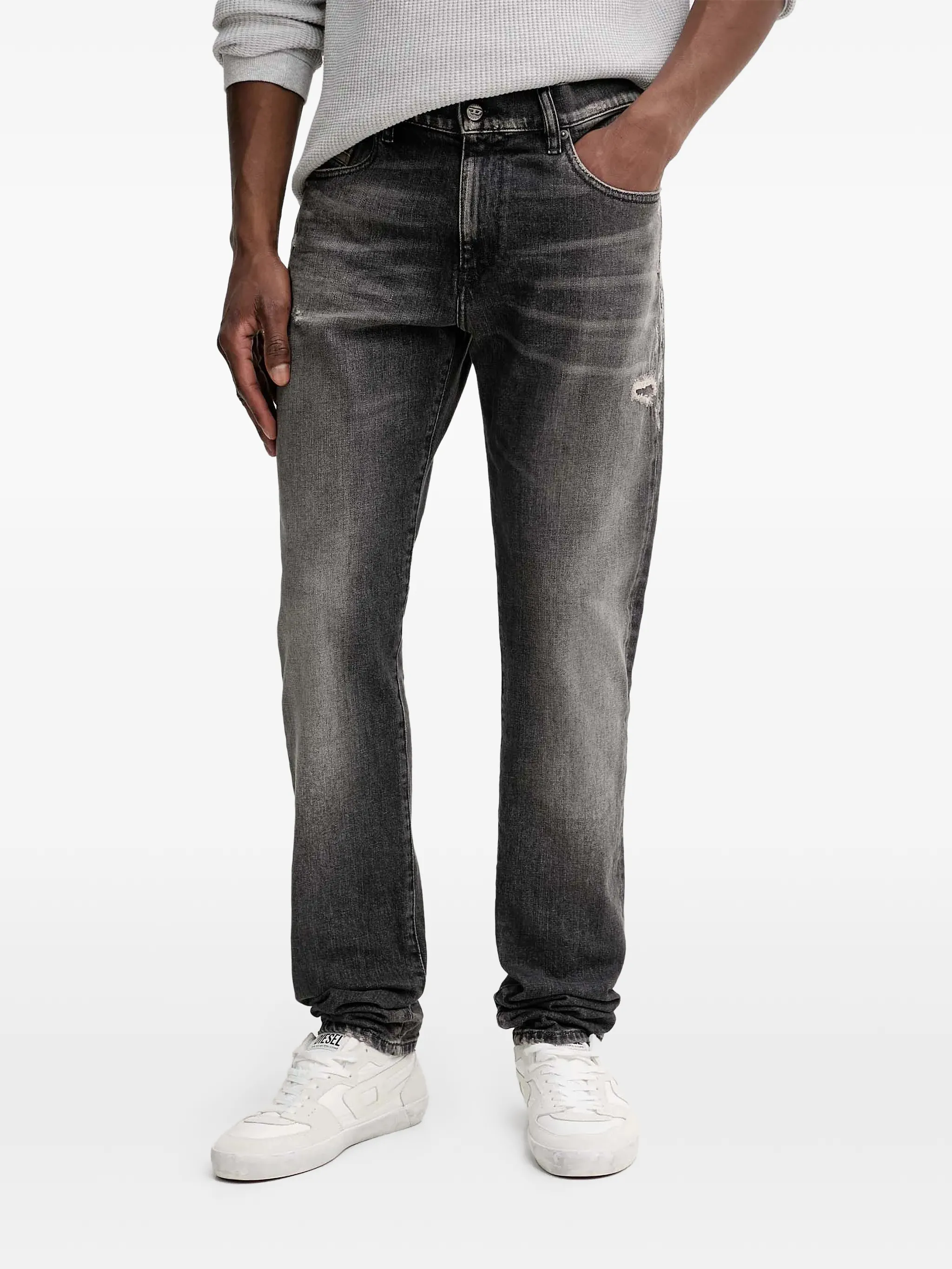 

Брюки с петлями для ремня Diesel, серый