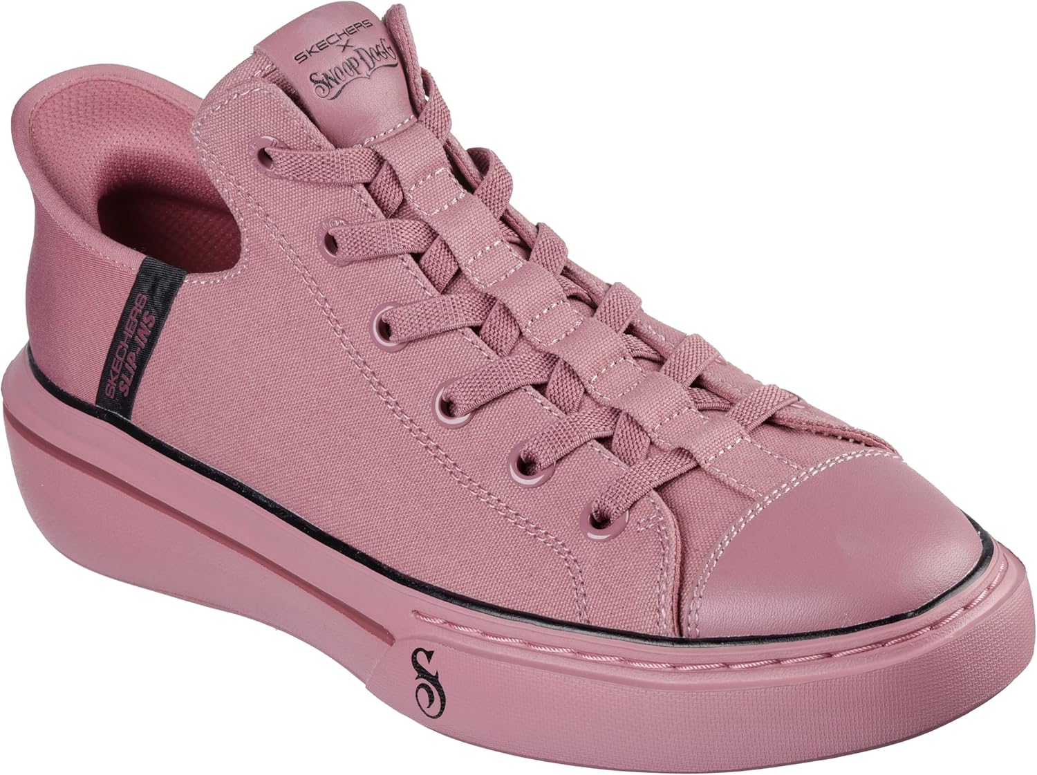Мужские кроссовки Skechers Snoop Dogg: Snoop ONE-BOSS Life Canvas Hands Free Slip-Ins, Rose — фото 4