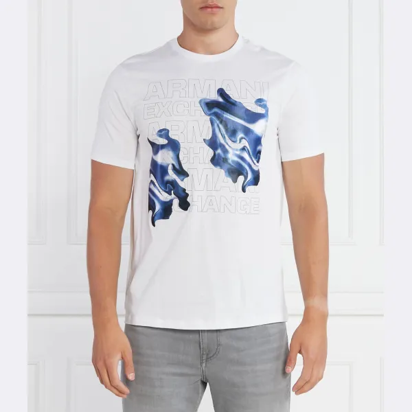 

Футболка стандартного кроя Armani Exchange, белый