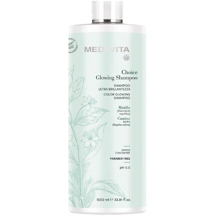 

Medavita Choice Glowing Shampoo 1000ml - Color Glowing Shampoo парфюм 1л