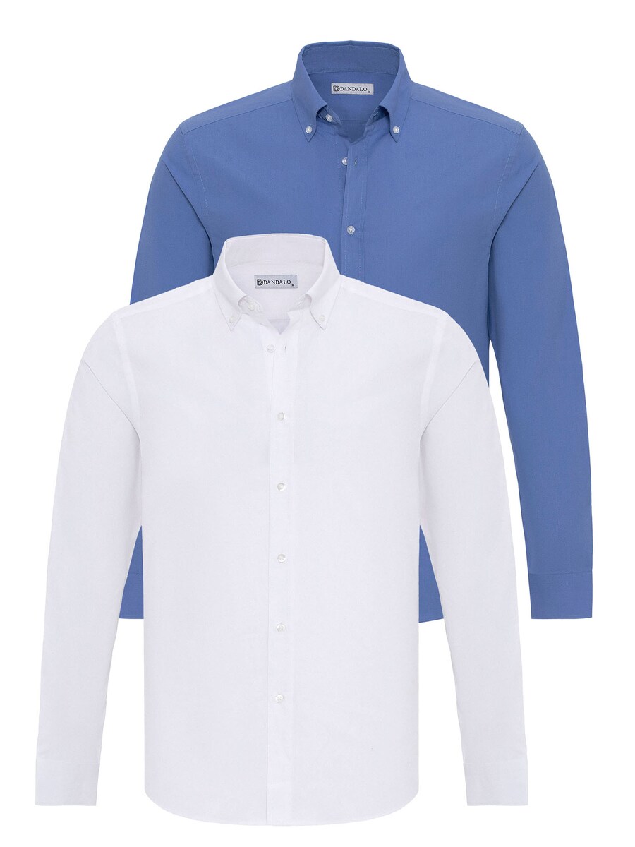 

Рубашка обычного кроя на пуговицах Dandalo, цвет Blue/White