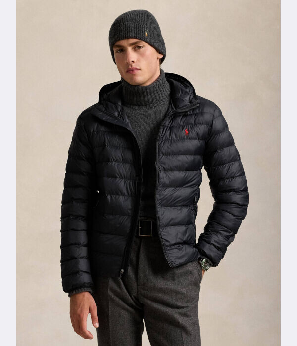 

Куртка мужская Polo Ralph Lauren стеганая с капюшоном, черный