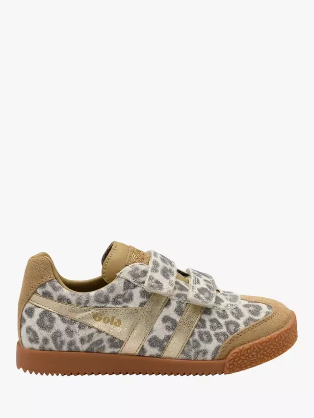 Детские кроссовки Harrier Safari Strap Trainers, цвет Snow Leopard/светло-карамельный Gola
