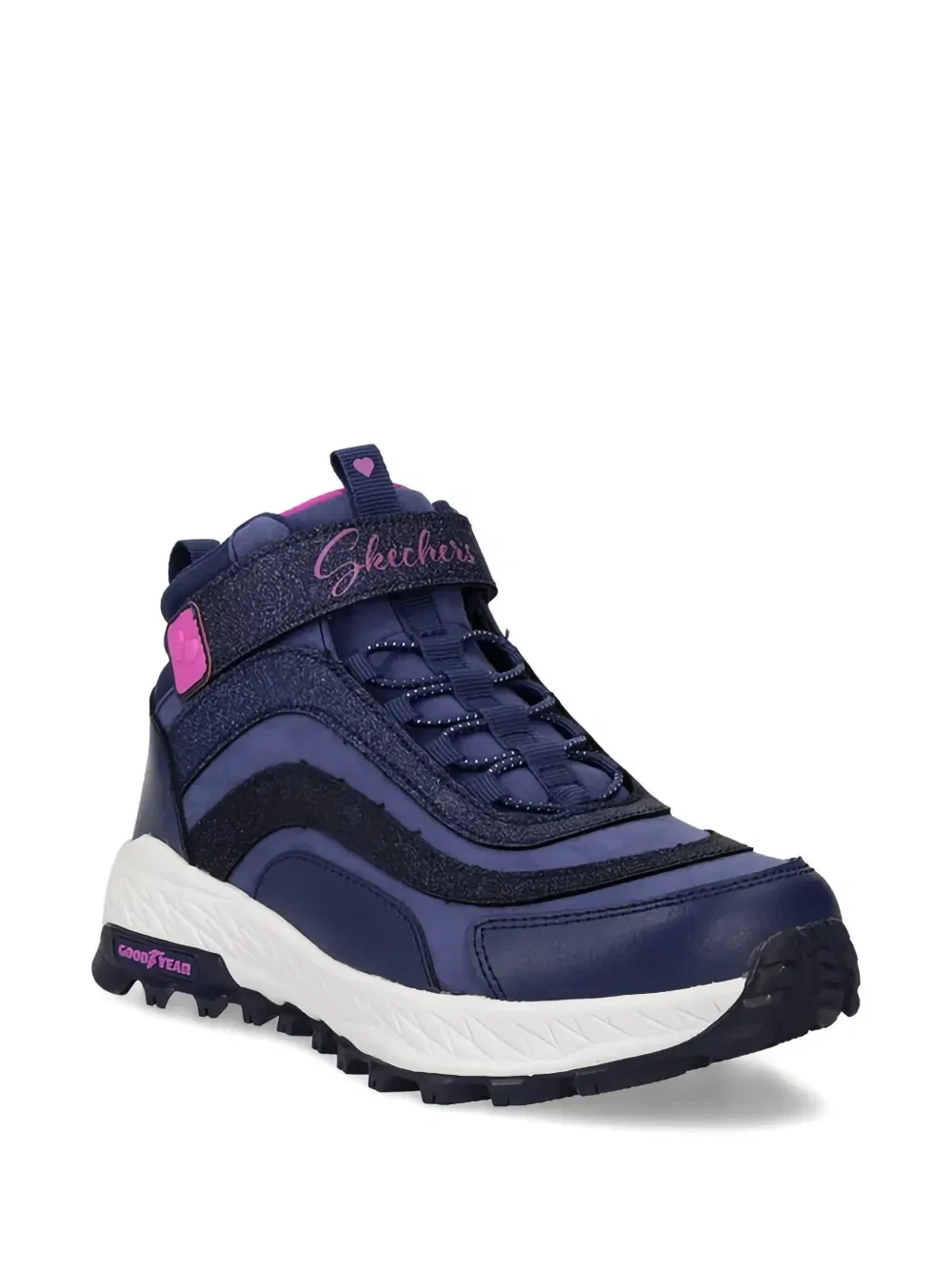 Кроссовки с блестящими ремешками Skechers, синий