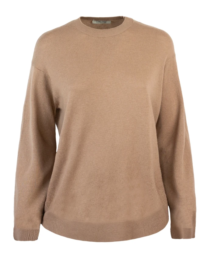 

Свитер из верблюжьей шерсти Max Mara Studio, коричневый