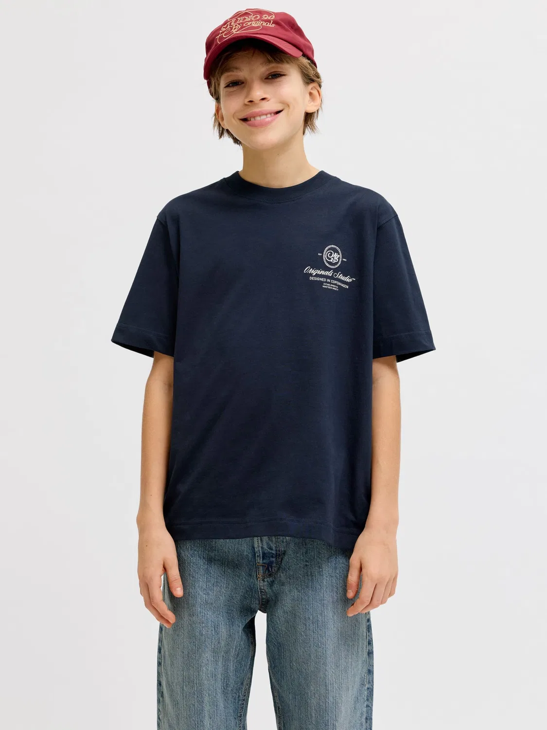 Футболка Jack & Jones Junior, Marine Blue — фото 2