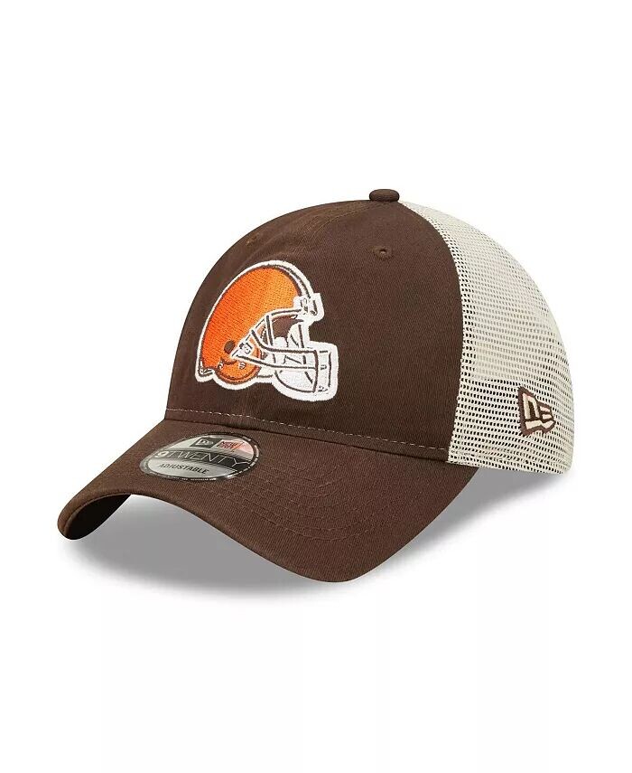 

Мужская коричневая натуральная кепка Cleveland Browns Loyal 9TWENTY Trucker Snapback New Era