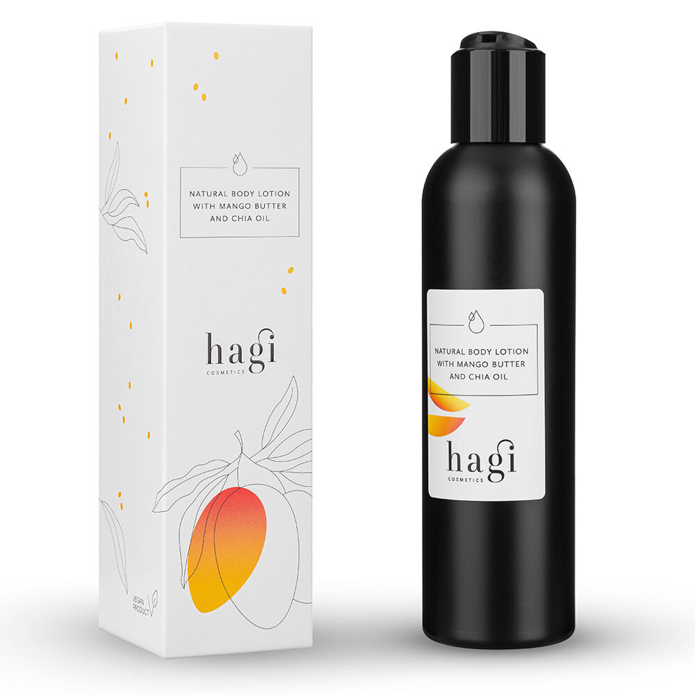 

Hagi, Натуральный бальзам для тела с маслом манго и маслом чиа, 200 мл