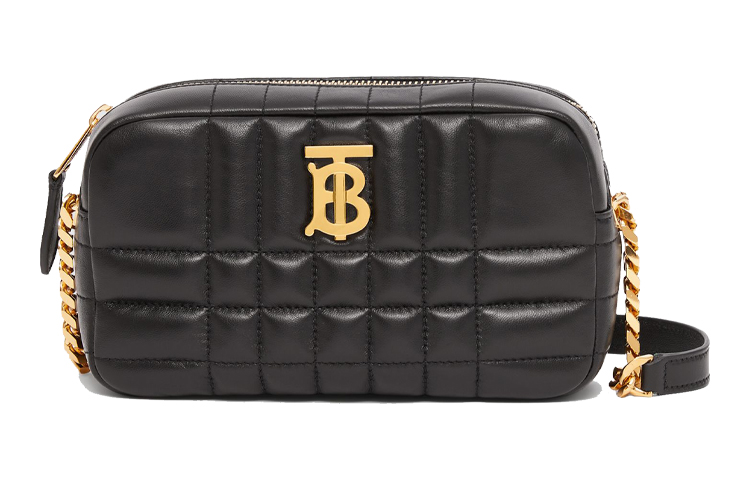 

Burberry Стёганая кожаная мини-сумка через плечо