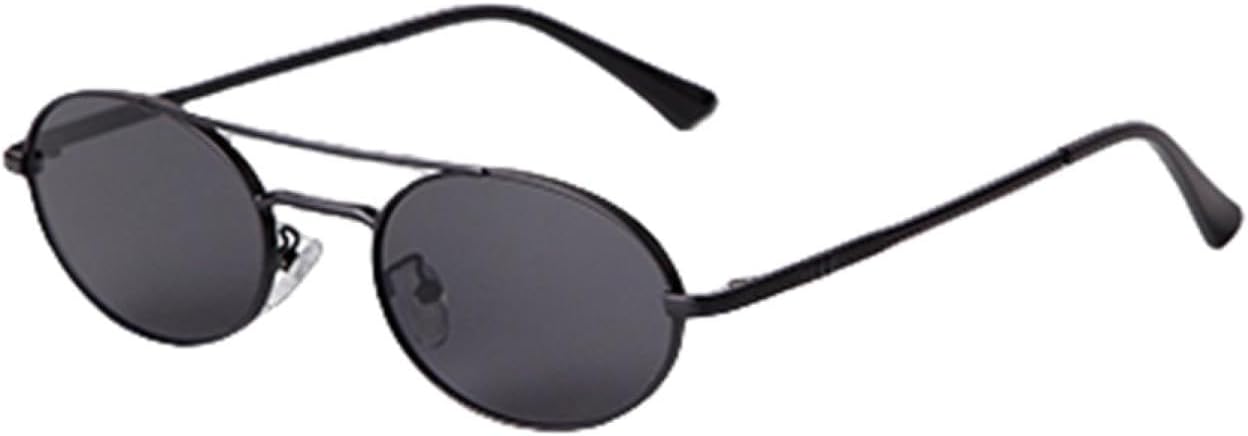 

Винтажные ретро-солнцезащитные очки в стиле стимпанк овальной формы для женщин, защита от УФ-излучения UV400, черные металлические, маленькие солнцезащитные очки для женщин и мужчин WNCKSQ, C6