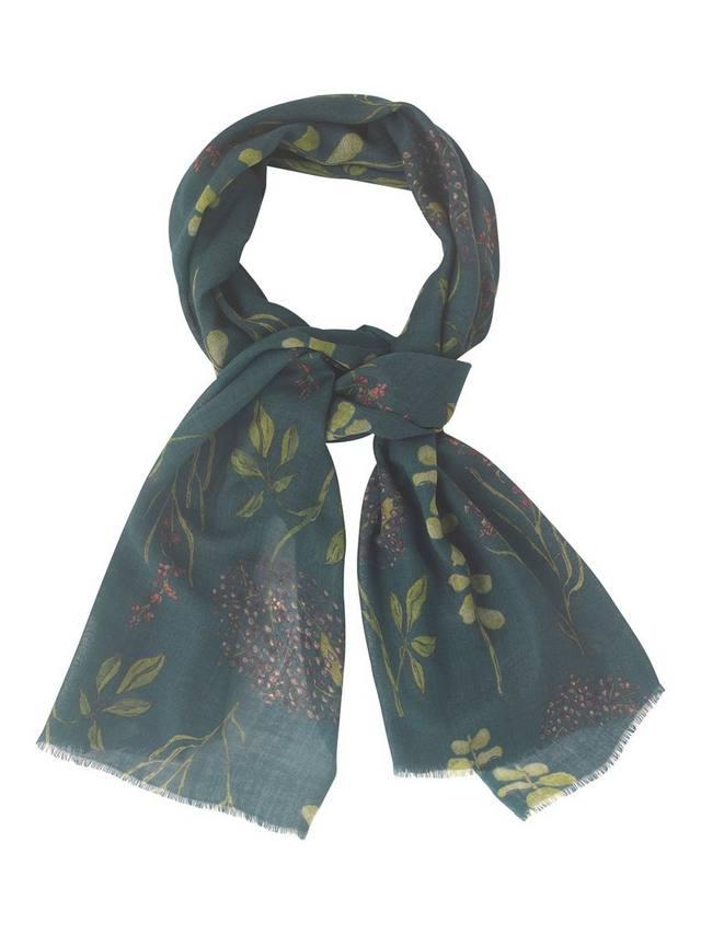 

Шарф из шерсти с осенним цветочным принтом Their Nibs, Teal