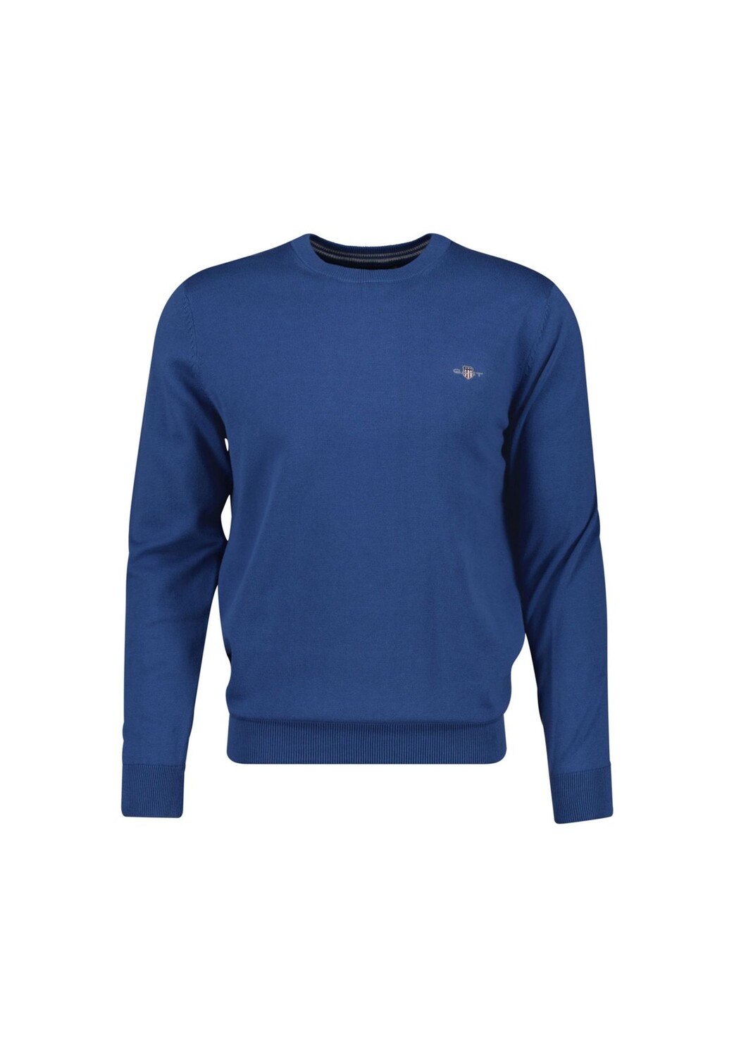 

Мужской свитер - CLASSIC COTTON C-NECK, вязаный свитер, круглый вырез, хлопок GANT, цвет Blau (vintage Blue)