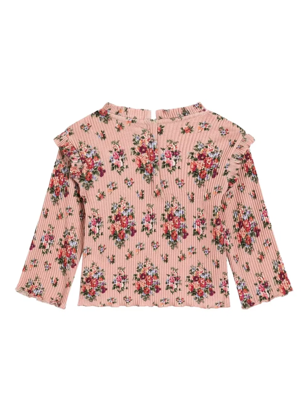 Топ с оборками и цветочным принтом Dolce & Gabbana Kids, розовый — фото 2