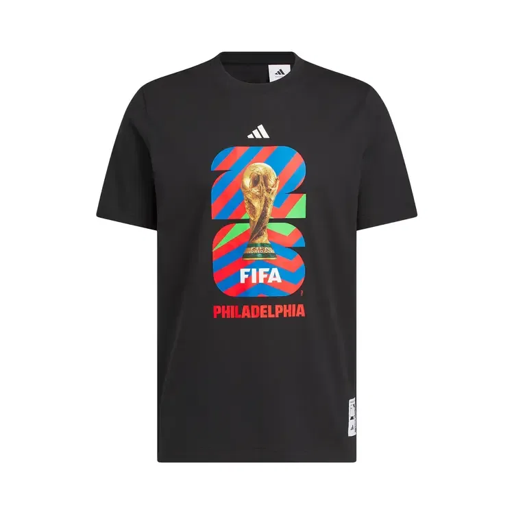 Футболка Adidas FIFA World Cup 26 Host City Philadelphia Graphic, черный