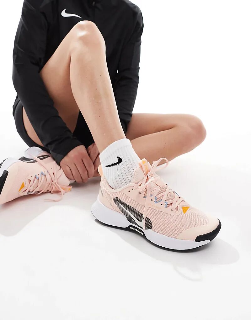 Кроссовки Juniper Trail 3 розового и белого цвета Nike Running