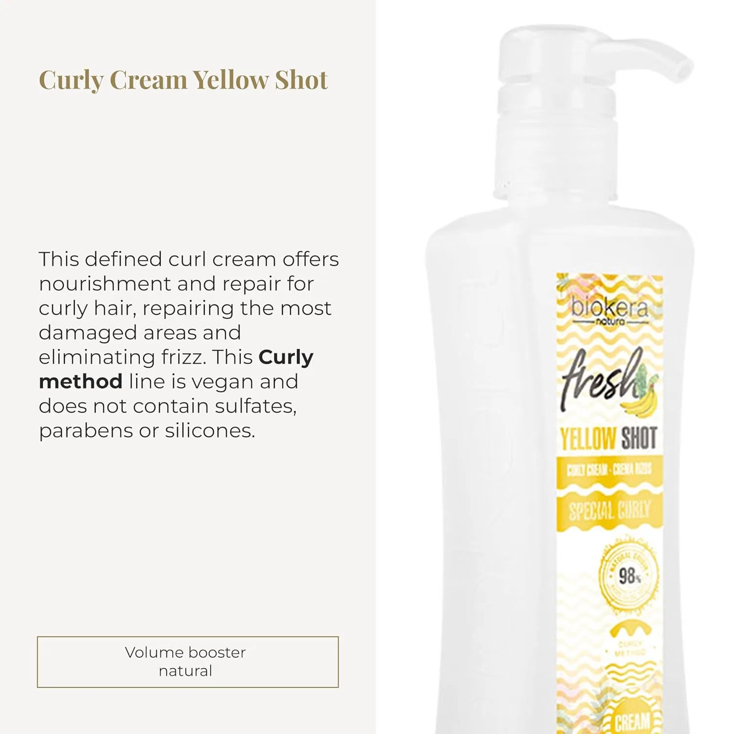 Крем для формирования локонов Curly Cream Yellow Shot от SALERM Biokera Fresh Salerm — фото 2