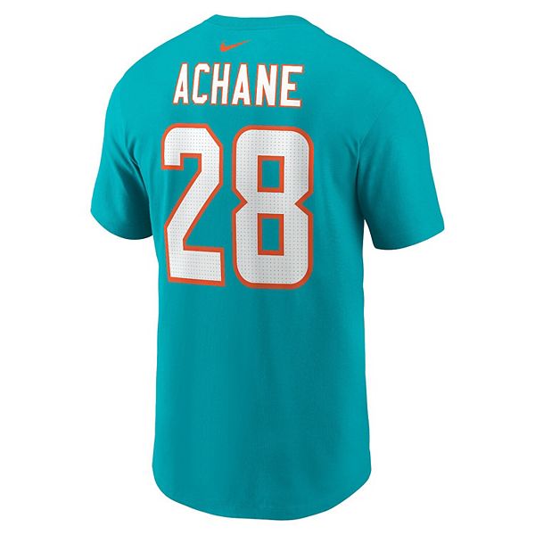 Футболка с именем и номером игрока de'von achane aqua miami dolphins Nike — фото 4