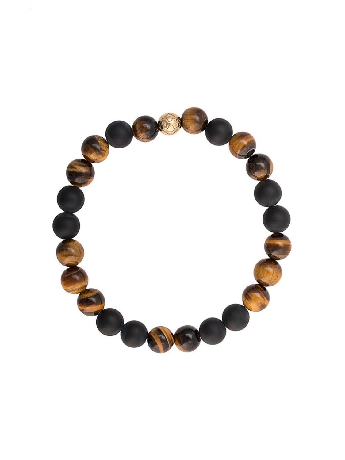 

Эластичный браслет с камнями Nialaya Jewelry, коричневый